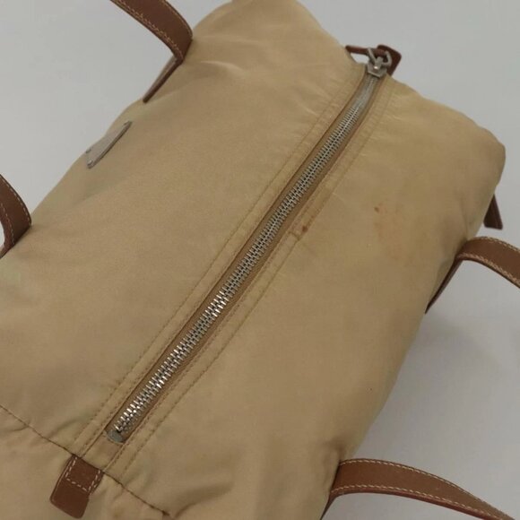 PRADA Shoulder Bag Nylon Beige Auth MX184 - Picture 6 of 16